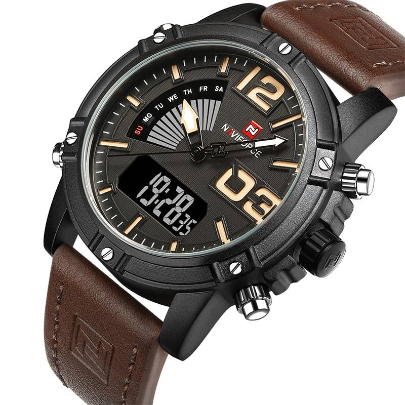 Men's Sport Leather Waterproof Watch Watches