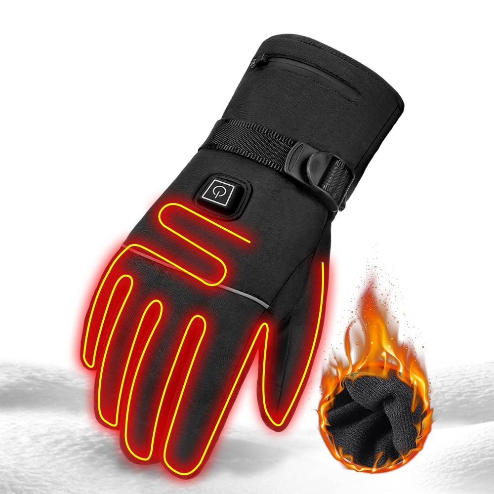 HEROBIKER Motorcycle Gloves Waterproof Heated Guantes Moto Touch Screen Battery Powered Motorbike Racing Riding Gloves Winter## Consumer Electronics