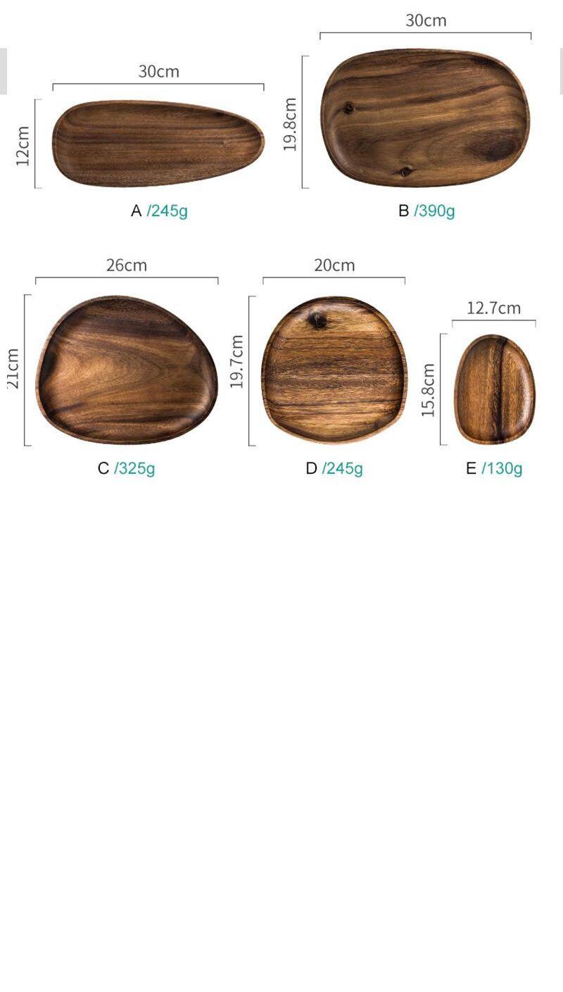 Irregular Wooden Plates Home Goods