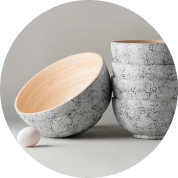 Khup Bamboo Serving Bowl Home Goods