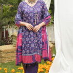 MJ IZHAN 2PC UNSTITCH LAWN (SHIRT/DUPATTA)